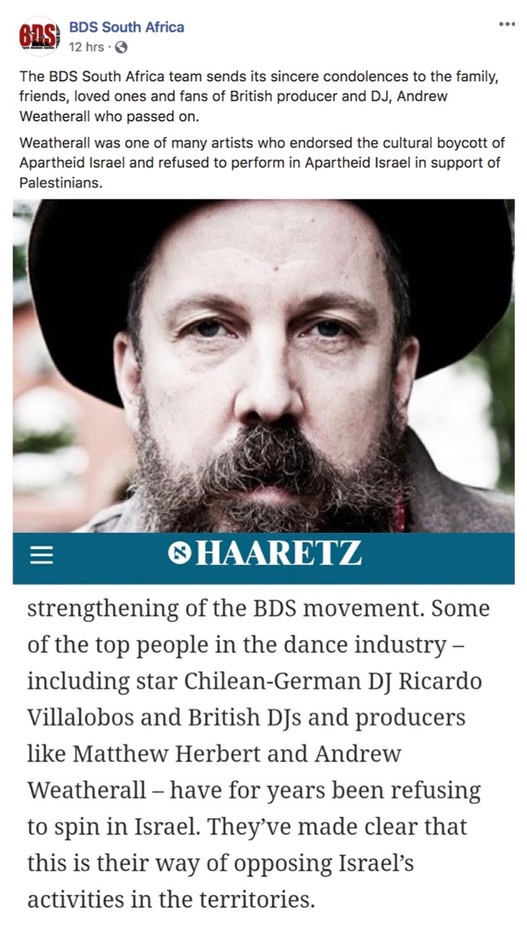 Andrew Weatherall BDS