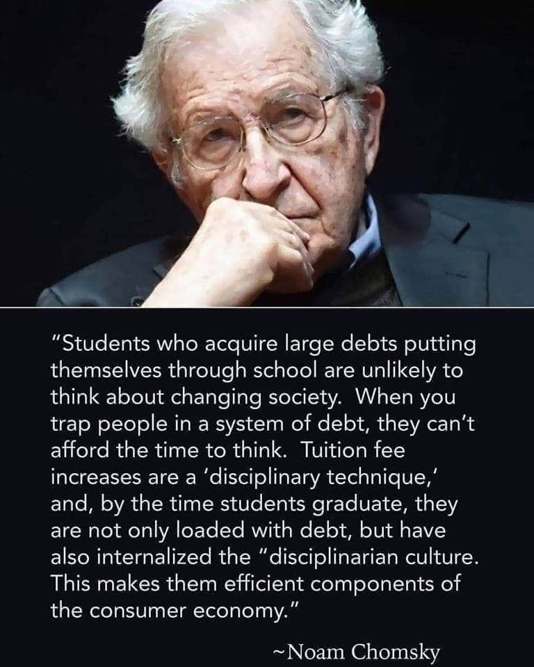Chomsky on student debt