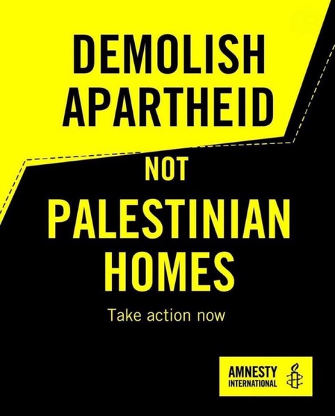 Demolish Apartheid Not Palestinian Homes