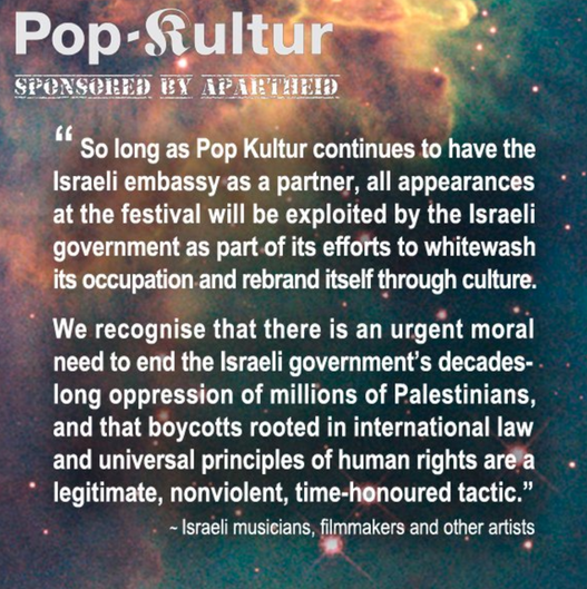 Pop Kultur sponsored by Apartheid