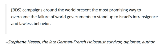 Stephane Hessel  BDS