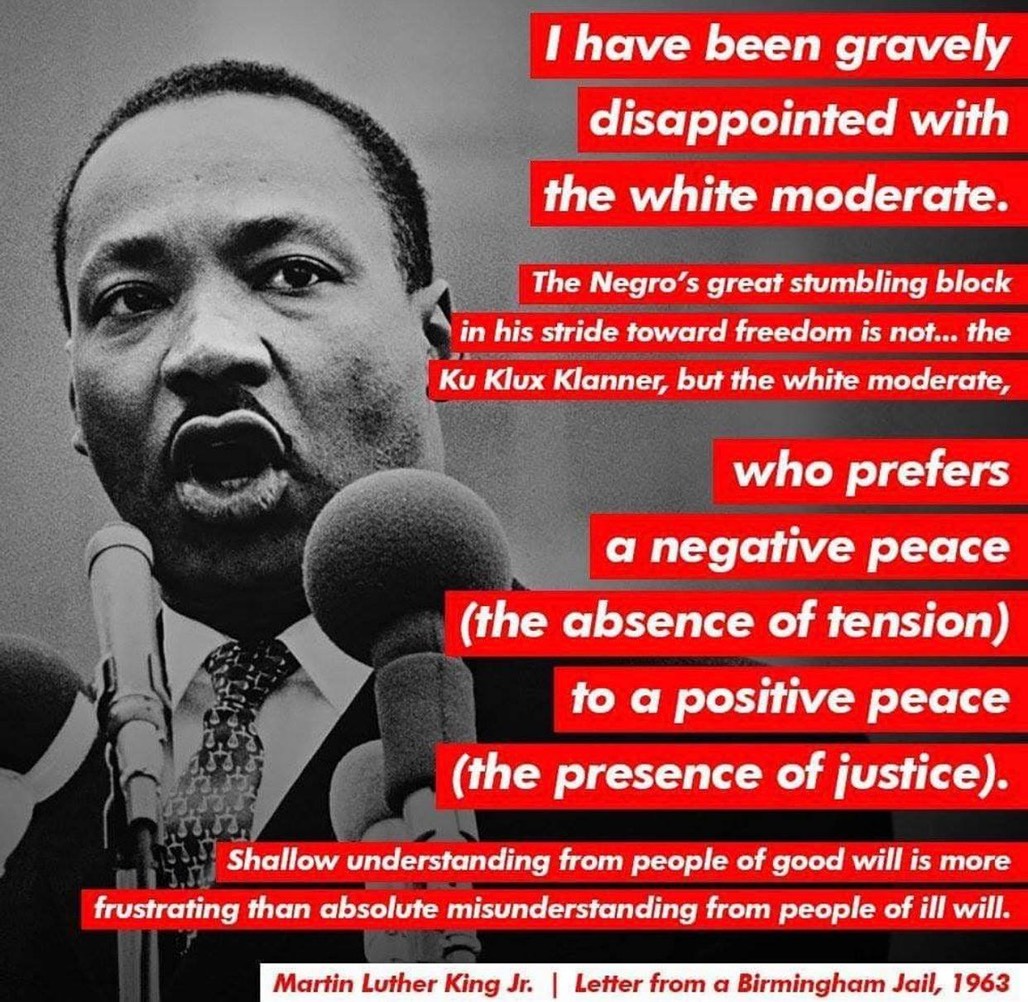 MLK on white moderates