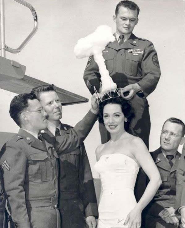 The winner of the Miss Atomic Bomb Pageant, 1950. Nuclear Tourism in Las Vegas